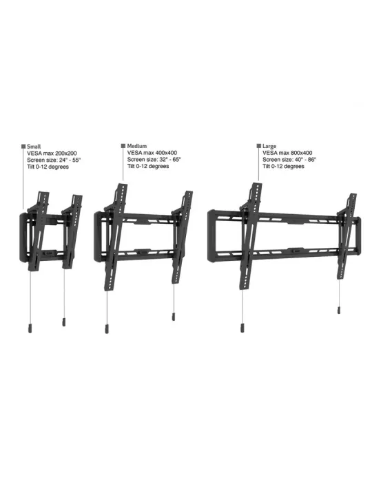 MULTIBRACKETS 6558 Wallmount Multibrackets Uni Wallmount Tilt Small VESA 200x200 REF  MULTIBRACKETS MUL6558 | MusicGoodDeal