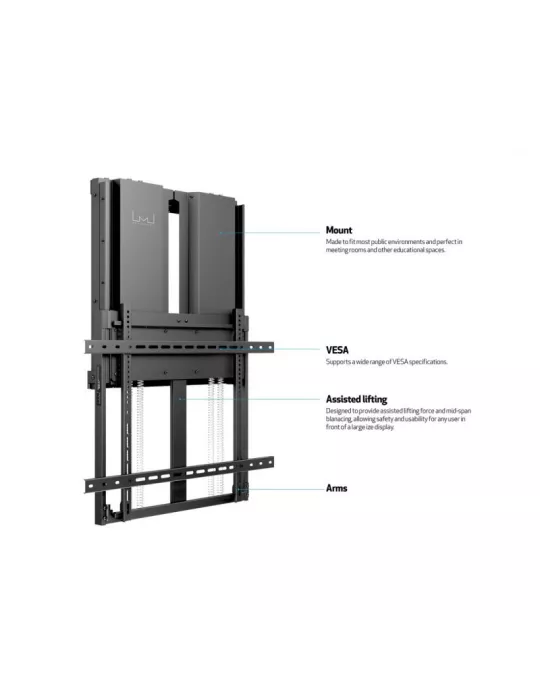 MULTIBRACKETS 7772 Support mural contrebalancé Multibrackets Counterbalanced Wallmount HD 60-90kg for LCD screens 75  - 90  VE