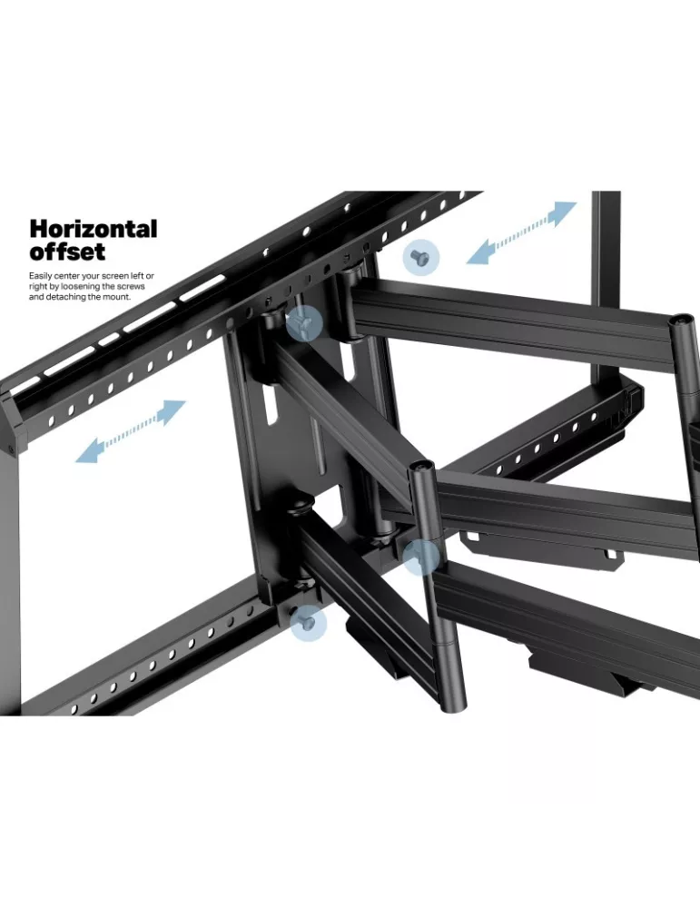MULTIBRACKETS 2864 Articulated wall mount Multibrackets Flexarm Pro Dual HD Offset for 42 -100  screens - Weight 70kg Vesa 700