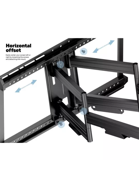 MULTIBRACKETS 2864 Articulated wall mount Multibrackets Flexarm Pro Dual HD Offset for 42 -100  screens - Weight 70kg Vesa 700