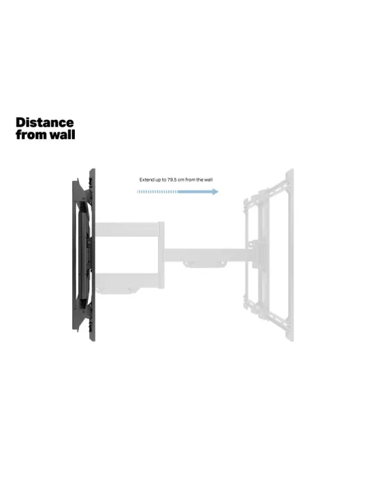 MULTIBRACKETS 2864 Support mural Articulé Multibrackets Flexarm Pro Dual HD Offset pour ecran 42"-100" - Poids 70kg Vesa 700x50