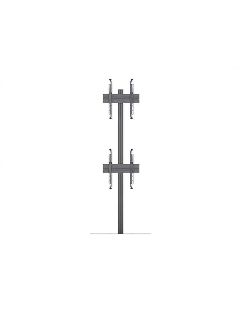 MULTIBRACKETS 5612 Soporte sol a fijador Multibrackets Columna de pie Pro MBFSC2U 270 Negro - 2 pantallas 40 -65  VESA Max 400