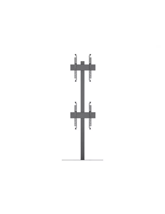 MULTIBRACKETS 5612 Bodenständer Multibrackets Floorstand Column Pro MBFSC2U 270 Schwarz - 2 Bildschirme 40 -65  VESA Max 400x4