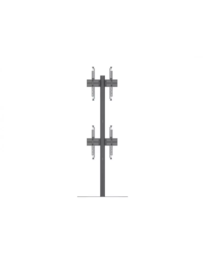 MULTIBRACKETS 5612 Support sol a fixer Multibrackets Floorstand Column Pro MBFSC2U 270 Noir - 2 écrans 40"-65" VESA Max 400x400