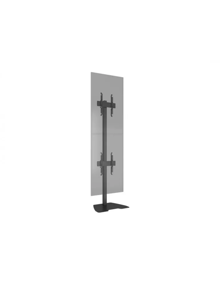 MULTIBRACKETS 5612 Bodenständer Multibrackets Floorstand Column Pro MBFSC2U 270 Schwarz - 2 Bildschirme 40 -65  VESA Max 400x4