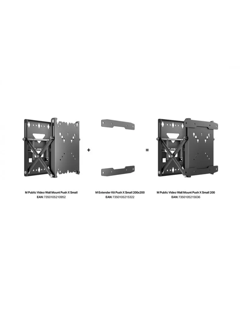 MULTIBRACKETS 5636 Wandhalterung Multibrackets Video Wall Mount Push X Small 200 - Leinwände 13-43  VESA Max 200x200 MULTIBRAC
