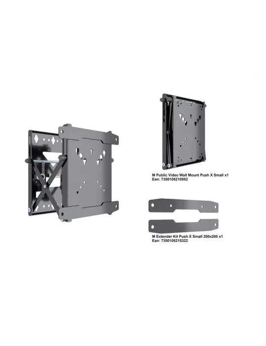 MULTIBRACKETS 5636 Support mural Multibrackets Video Wall Mount Push X Small 200 - screens 13-43  VESA Max 200x200 MULTIBRACKE