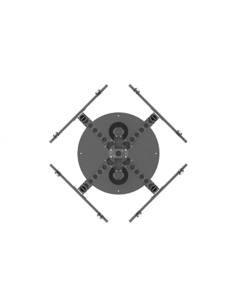 MULTIBRACKETS 7703 Multibrackets MBF4U Floorstand Quad Pro - 32 -65  screen VESA Max 400x400 MULTIBRACKETS MUL7703 | MusicGood