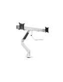 MULTIBRACKETS 6379 Gelenkige Tischhalterung Multibrackets Gas Lift Arm w. Duo Crossbar - 2 Bildschirme von 15 -28  VESA Max 10