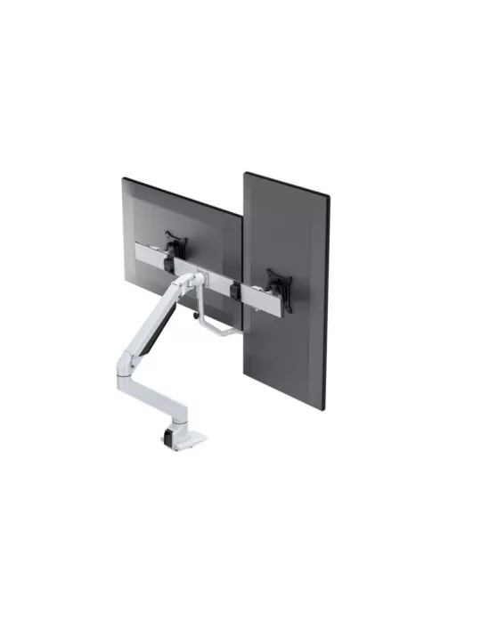 MULTIBRACKETS 6379 Gelenkige Tischhalterung Multibrackets Gas Lift Arm w. Duo Crossbar - 2 Bildschirme von 15 -28  VESA Max 10