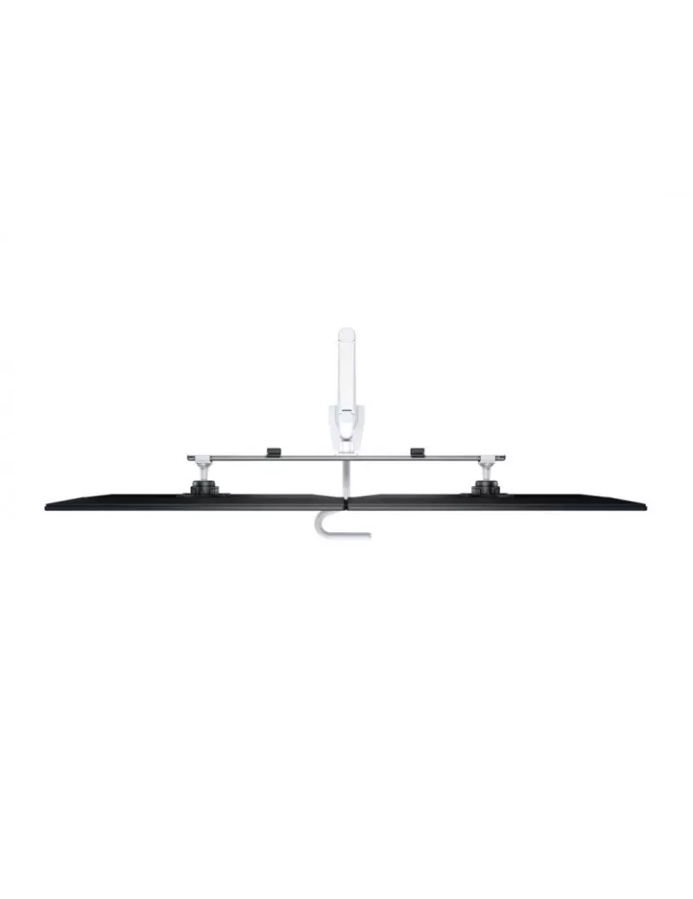 MULTIBRACKETS 6379 Support de table articulé Multibrackets Gas Lift Arm w. Duo Crossbar - 2 écrans de 15"- 28" VESA Max 100x100