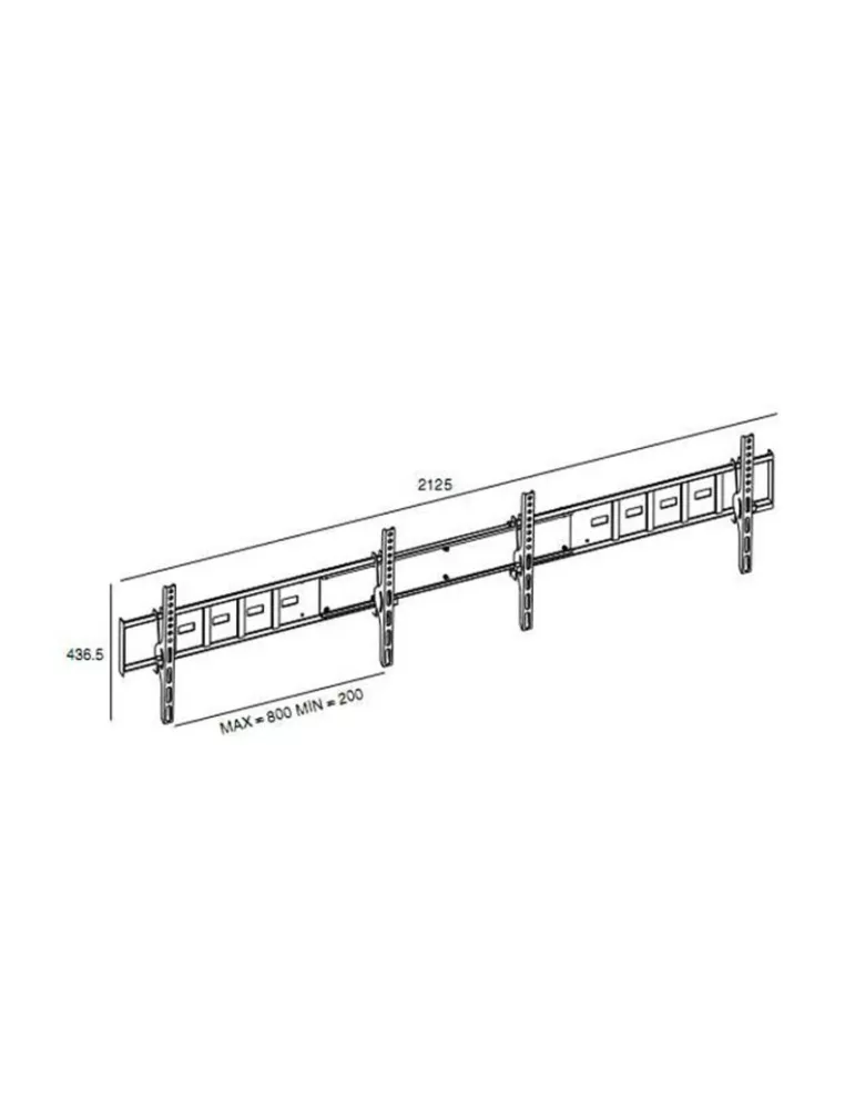 MULTIBRACKETS 7792 Bildschirmhalterung Multibrackets Public Display Stand Dual Screen Mount - 2 Bildschirme 40 -55  VESA Max 6