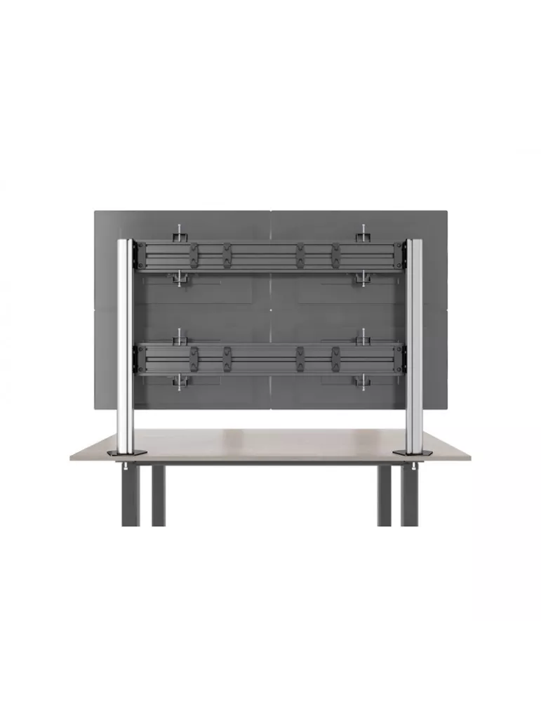 MULTIBRACKETS 5544 Multibrackets table stand Deskmunt Column Pro 4x1 MBDM4x1U - 4 screens 15-32  VESA Max 100x100 MULTIBRACKET