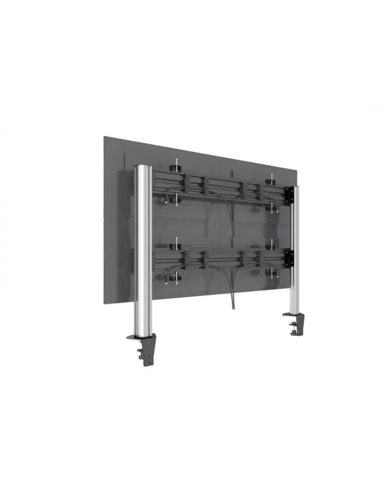 MULTIBRACKETS 5544 Multibrackets table stand Deskmunt Column Pro 4x1 MBDM4x1U - 4 screens 15-32  VESA Max 100x100 MULTIBRACKET
