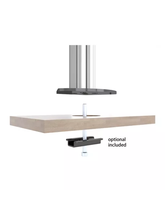MULTIBRACKETS 5544 Tischständer Multibrackets Deskmunt Column Pro 4x1 MBDM4x1U - 4 Monitore 15-32  VESA Max 100x100 MULTIBRACK