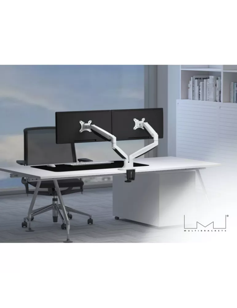 MULTIBRACKETS 7086 Tischständer Multibrackets Deskmount Gas Spring Dual - 2 Bildschirme von 15  - 27  VESA Max 100x100 MULTIBR