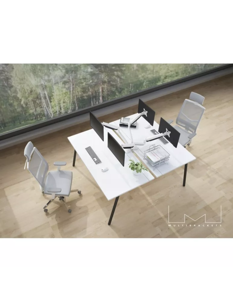 MULTIBRACKETS 7086 Multibrackets Soporte de sobremesa Doble Resorte de Gas - 2 pantallas 15  - 27  VESA Max 100x100 MULTIBRACK