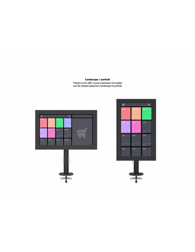 MULTIBRACKETS 2789 Caisson avec support Multibrackets Deskmount Single + Enclosure for Samsung screen QB13R & QB13R-T - écran 1
