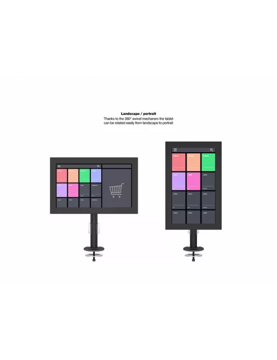 MULTIBRACKETS 2789 Caisson avec support Multibrackets Deskmount Single + Enclosure for Samsung screen QB13R & QB13R-T - écran 1