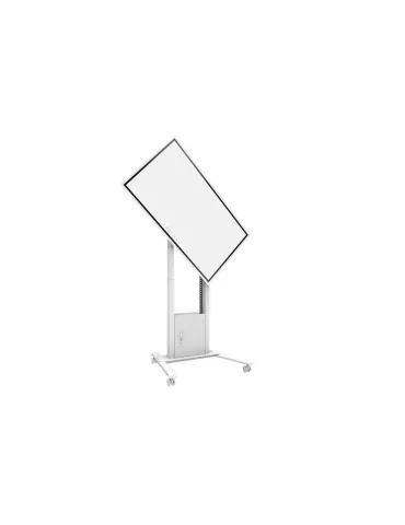 MULTIBRACKETS 9073 Support mobile motorisé  FloorStand 120kg Blanc Flip 2 avec Rack et support camera