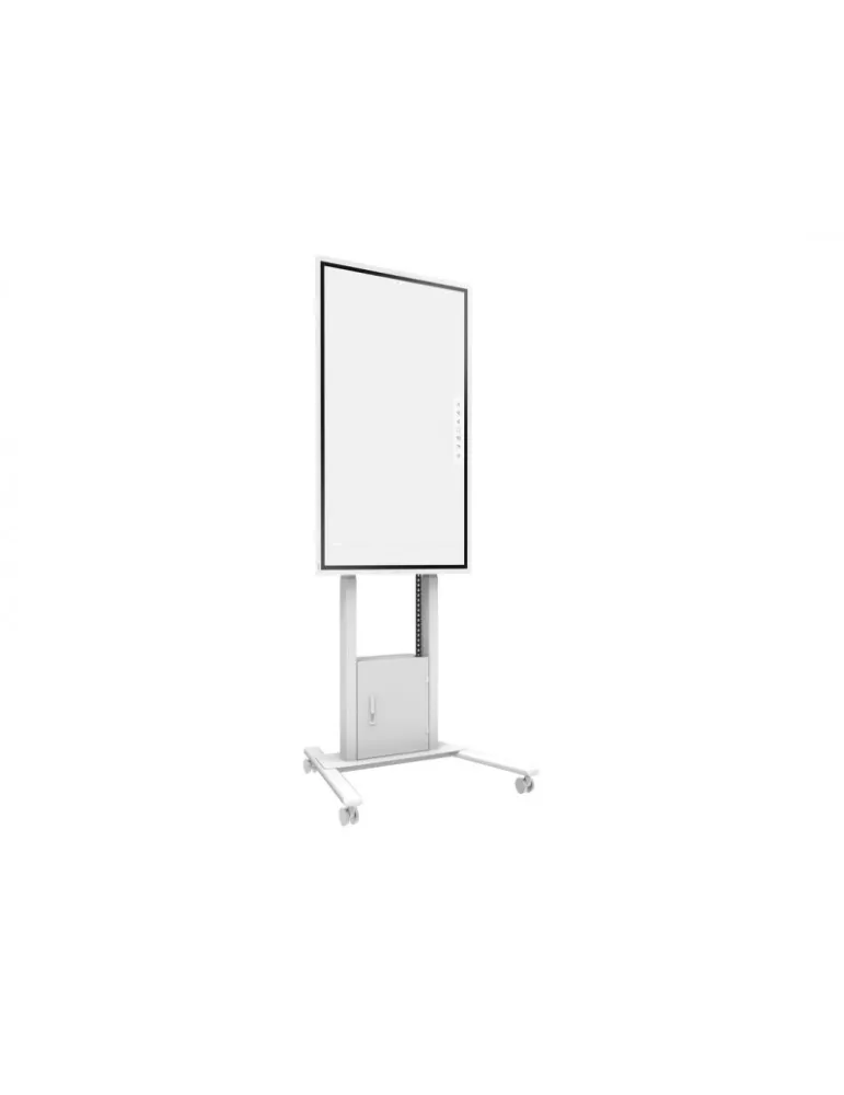 MULTIBRACKETS 9073 FloorStand 120kg Blanco Flip 2 soporte móvil motorizado con Rack y soporte de cámara MULTIBRACKETS MUL9073
