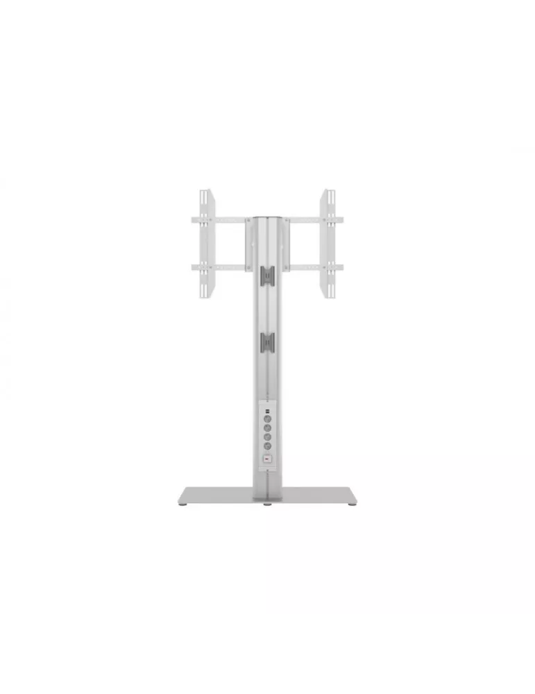 MULTIBRACKETS 0877 Support sol avec multi prises Multibrackets Public Display Stand 145 HD Single Floorbase Silver - écran 50