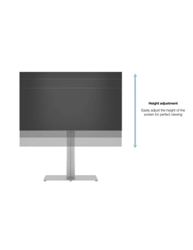 MULTIBRACKETS 0877 Support sol avec multiprises Multibrackets Public Display Stand 145 HD Single Floorbase Silver - écran 50 -