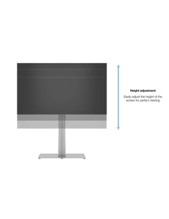 MULTIBRACKETS 0877 Support sol avec multiprises Multibrackets Public Display Stand 145 HD Single Floorbase Silver - écran 50 -