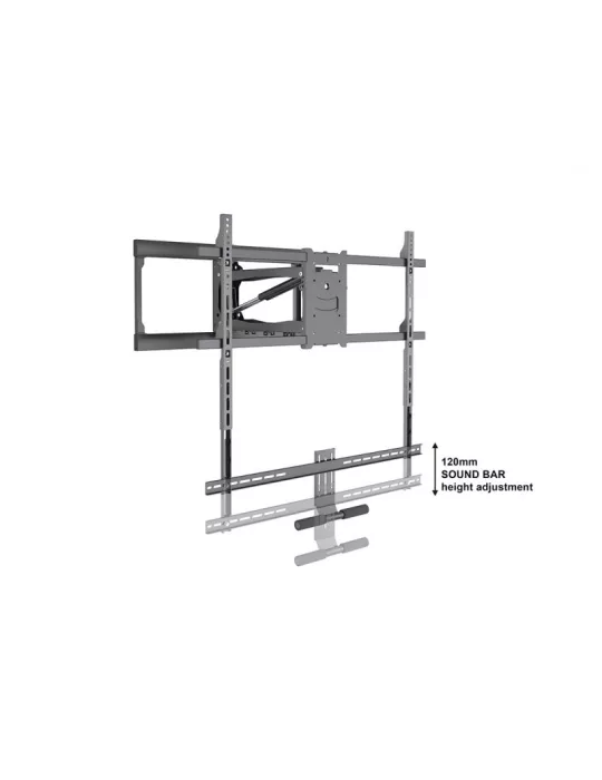 MULTIBRACKETS 4301 Support mural Articule Multibrackets Pull Down Full Motion Flexarm XL pour Ecran 55"-86" - Max 40kg VESA 800