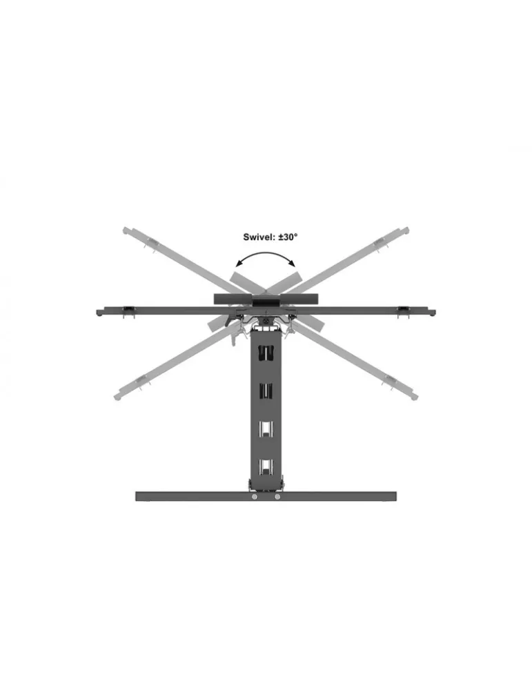 MULTIBRACKETS 4301 Support mural Articule Multibrackets Pull Down Full Motion Flexarm XL pour Ecran 55"-86" - Max 40kg VESA 800