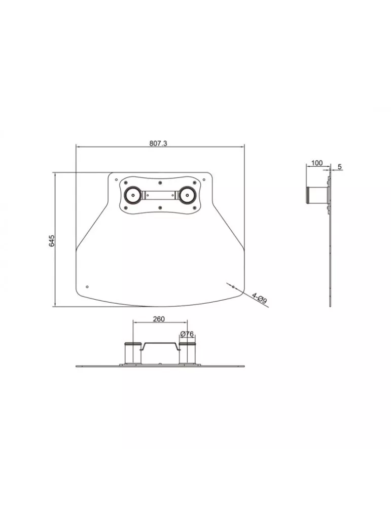 MULTIBRACKETS 7215 Floor-mounted steel base for mobile brackets MULTIBRACKETS MUL7215 | MusicGoodDeal