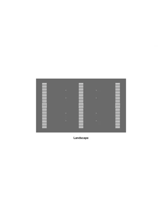 MULTIBRACKETS 1164 Plaque arrière cadre Multibrackets Enclosure 49  Back Plate Medium Black REF MULTIBRACKETS MUL1164 | MusicG