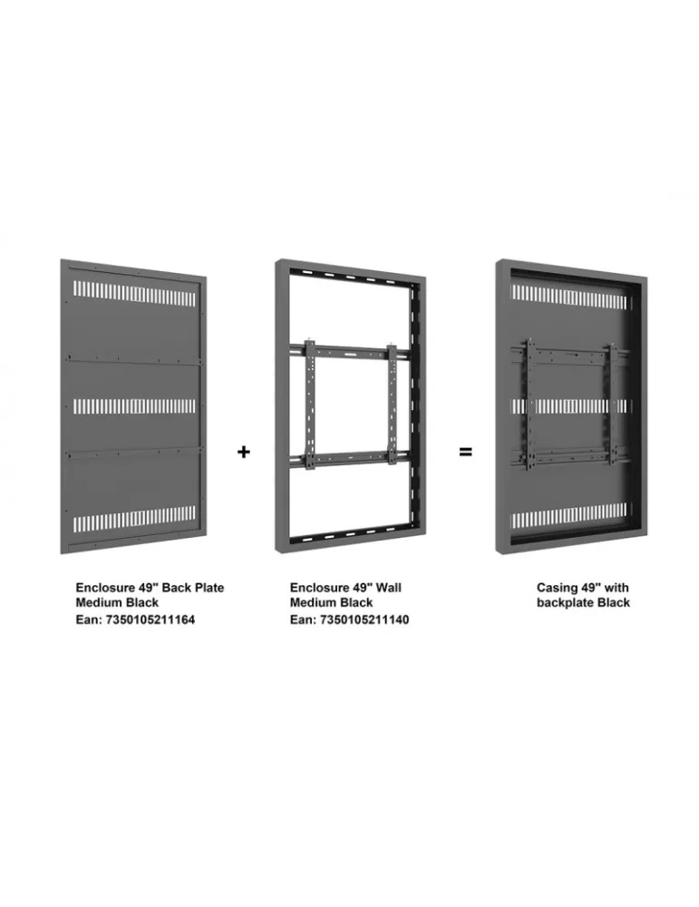 MULTIBRACKETS 1164 Plaque arrière cadre Multibrackets Enclosure 49  Back Plate Medium Black REF MULTIBRACKETS MUL1164 | MusicG