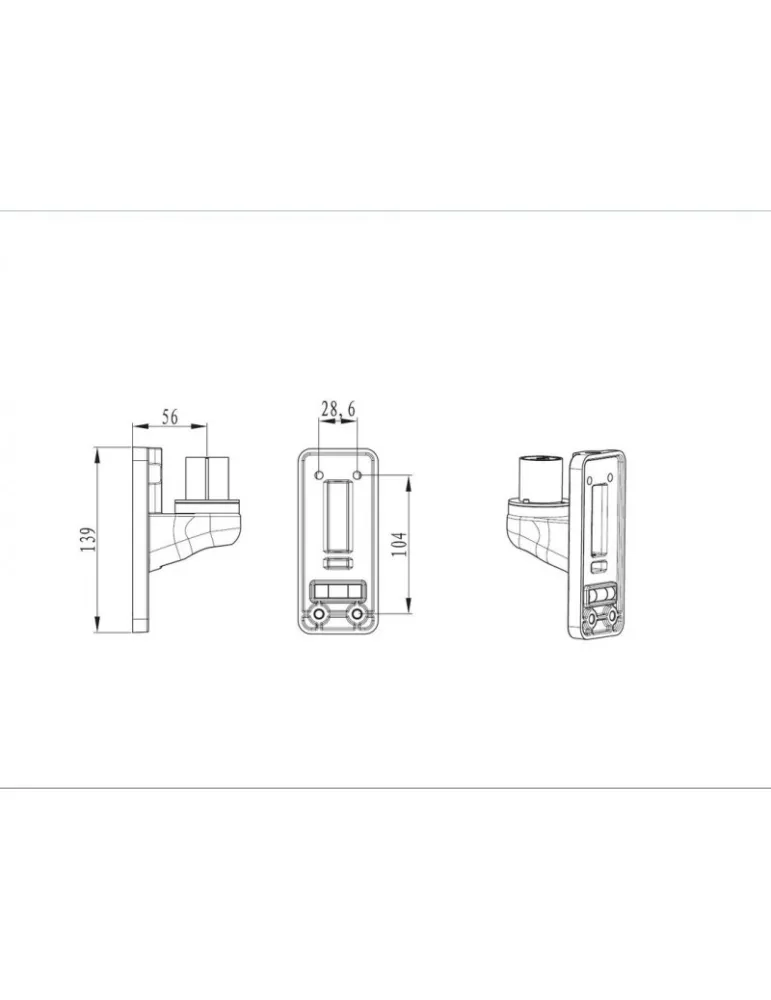 MULTIBRACKETS 1367 Adaptateur pour support mural Multibrackets Wall Adapter Single MULTIBRACKETS MUL1367 | MusicGoodDeal