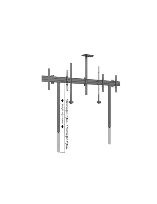 MULTIBRACKETS 3984 Support sol mur Multibrackets Collaboration - Side by Side with brackets - écran 32 -75  VESA Max 600x400 M