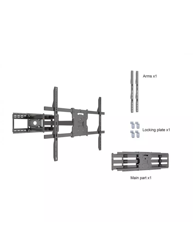 MULTIBRACKETS 5605 Support mural  Universal Long Reach Arm 980mm SD DUAL Ref :