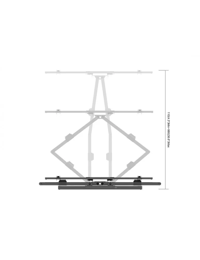 MULTIBRACKETS 5605 Soporte de Pared Brazo Largo Universal 980mm SD DUAL Ref  MULTIBRACKETS MUL5605 | MusicGoodDeal