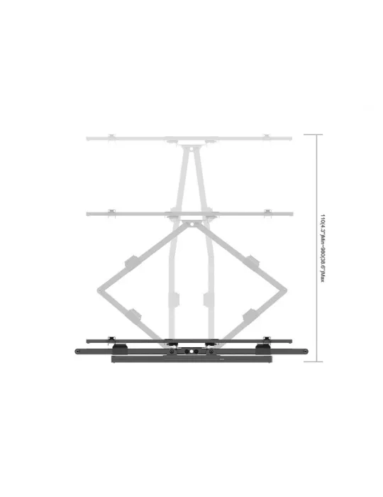 MULTIBRACKETS 5605 Support mural  Universal Long Reach Arm 980mm SD DUAL Ref :