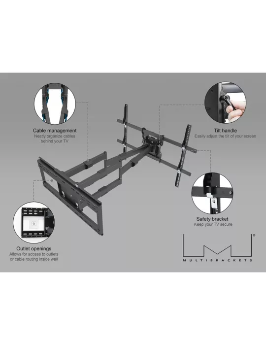 MULTIBRACKETS 5605 Wandhalterung Universal Long Reach Arm 980mm SD DUAL Ref   MULTIBRACKETS MUL5605 | MusicGoodDeal