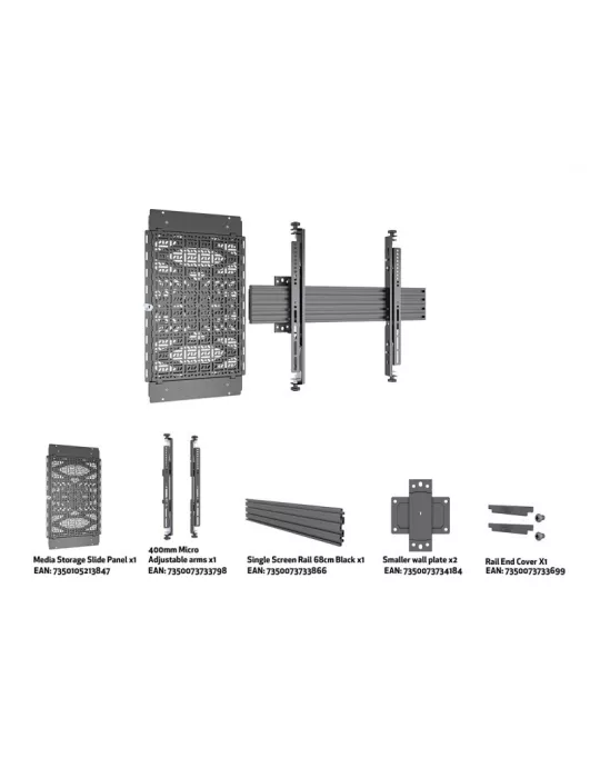MULTIBRACKETS 4332 Multibrackets Soporte de pared MBW1U - VESA Máx. 600x400 MULTIBRACKETS MUL4332 | MusicGoodDeal