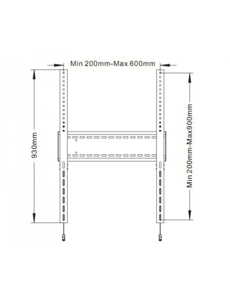 MULTIBRACKETS 0940 Universal fixed wall support Multibrackets SD MAX for LCD screens from 60  - 110  Capacity 125 kg Vesa Max