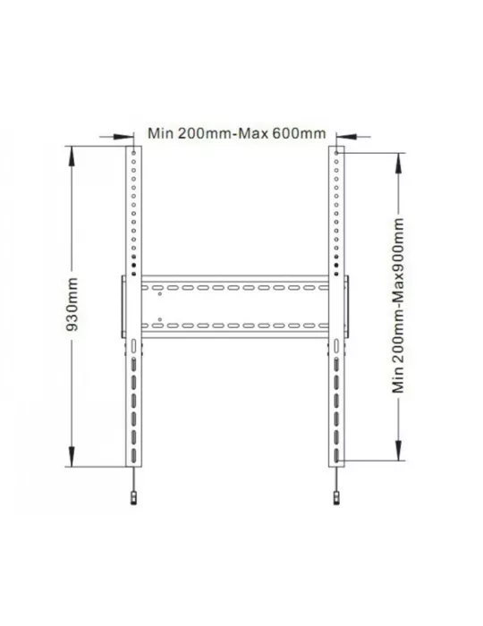 MULTIBRACKETS 0940 Feste Universalwandhalterung Multibrackets SD MAX für LCD-Bildschirme von 60  - 110  Tragfähigkeit 125 kg V