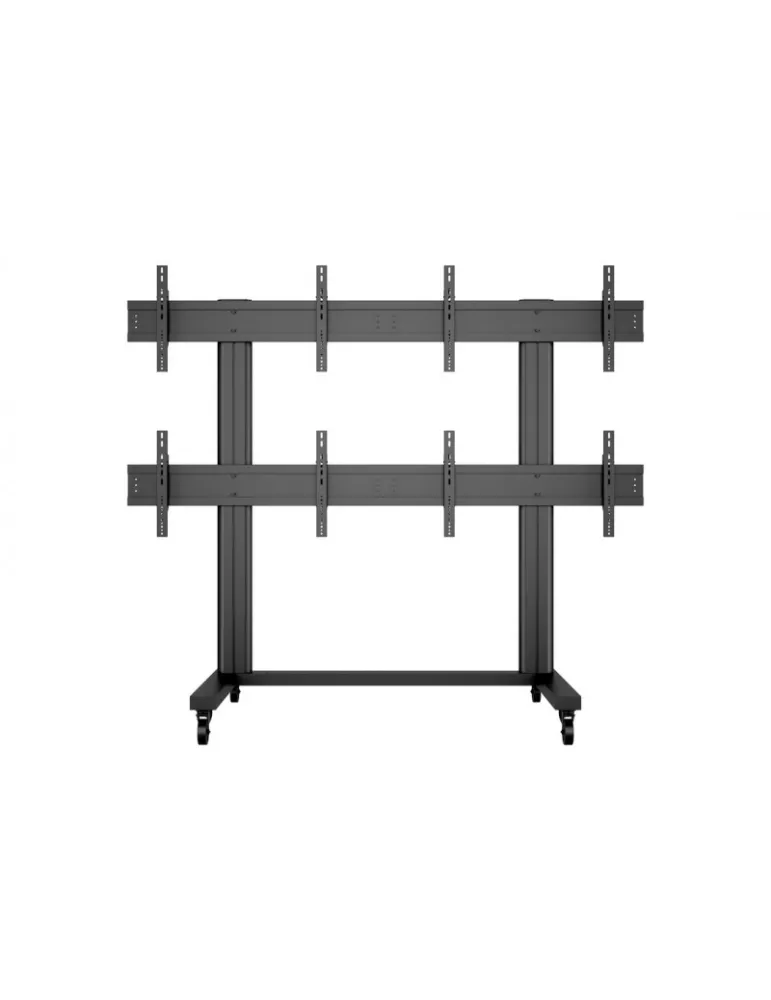 MULTIBRACKETS 9710 Mobiler Bodenständer Multibrackets Public Video Wall Stand - 4 Bildschirme 40 -55  VESA Max 800x400 MULTIBR