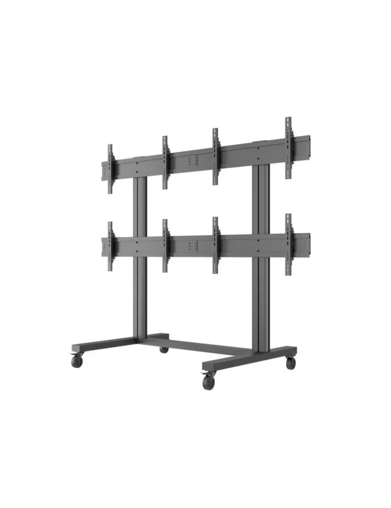 MULTIBRACKETS 9710 Mobiler Bodenständer Multibrackets Public Video Wall Stand - 4 Bildschirme 40 -55  VESA Max 800x400 MULTIBR