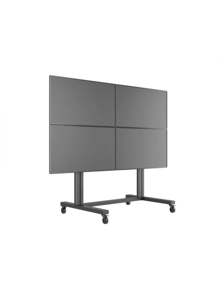 MULTIBRACKETS 9710 Mobiler Bodenständer Multibrackets Public Video Wall Stand - 4 Bildschirme 40 -55  VESA Max 800x400 MULTIBR