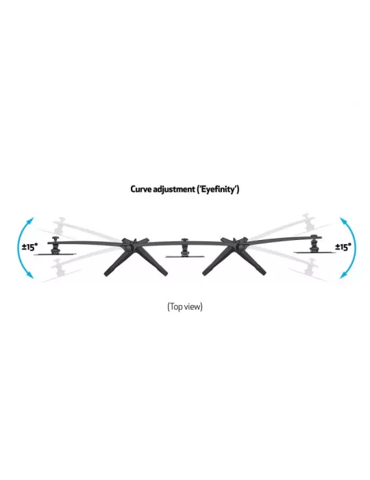 MULTIBRACKETS 1329 Extension for Multibrackets VESA Desktopmount Triple Stand Expansion Kit - 24 -32  screen Vesa Max 200x100