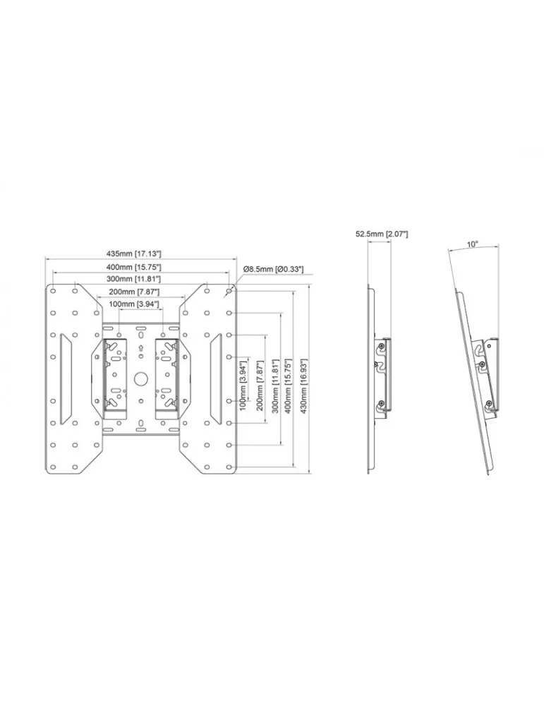 MULTIBRACKETS 5902 Support Mur plafond Multibrackets VESA Face Down Mount REF  MULTIBRACKETS MUL5902 | MusicGoodDeal