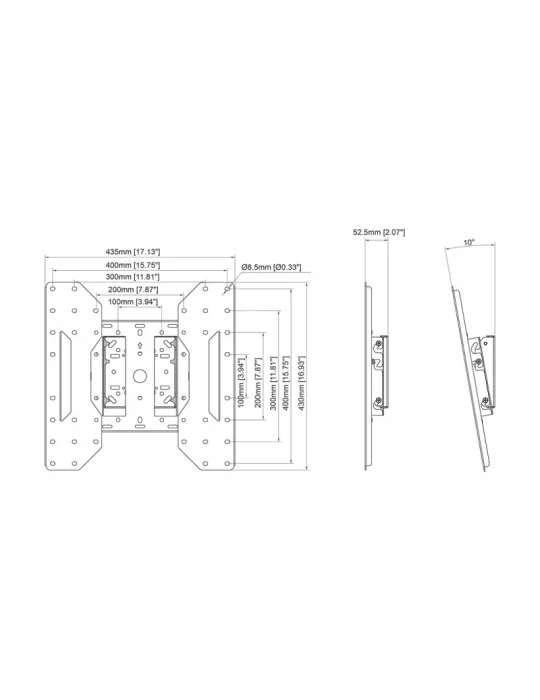 MULTIBRACKETS 5902 Support Mur plafond Multibrackets VESA Face Down Mount REF  MULTIBRACKETS MUL5902 | MusicGoodDeal