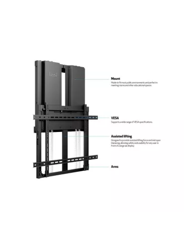 MULTIBRACKETS 7765 Gegengewichtige Wandhalterung Multibrackets Counterbalanced Wallmount HD 40-60kg für 55  - 75  LCD-Bildschi 2