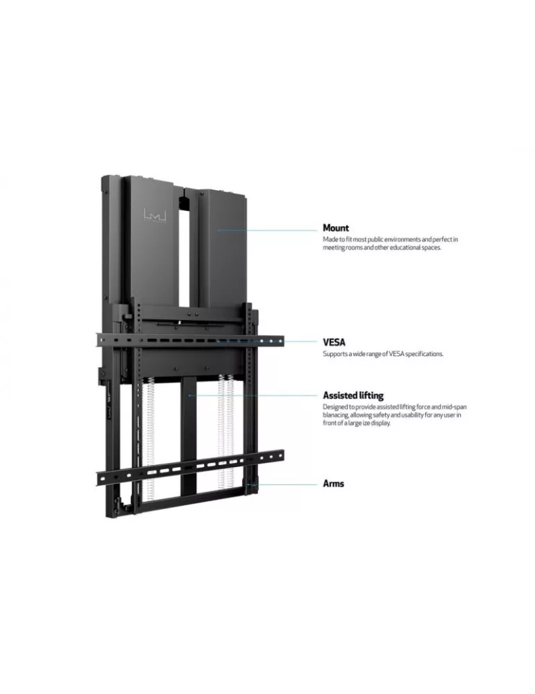 MULTIBRACKETS 7765 Support mural contrebalancé Multibrackets Counterbalanced Wallmount HD 40-60kg for LCD screens 55  - 75  VE